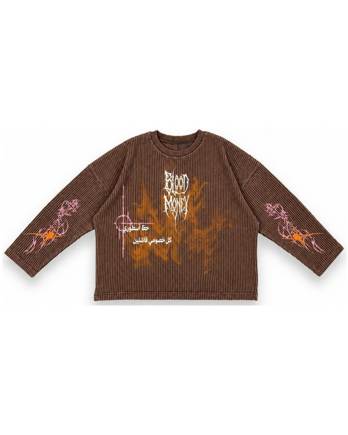 BLOOD MONEY WAFFLE LONG SLEEVE