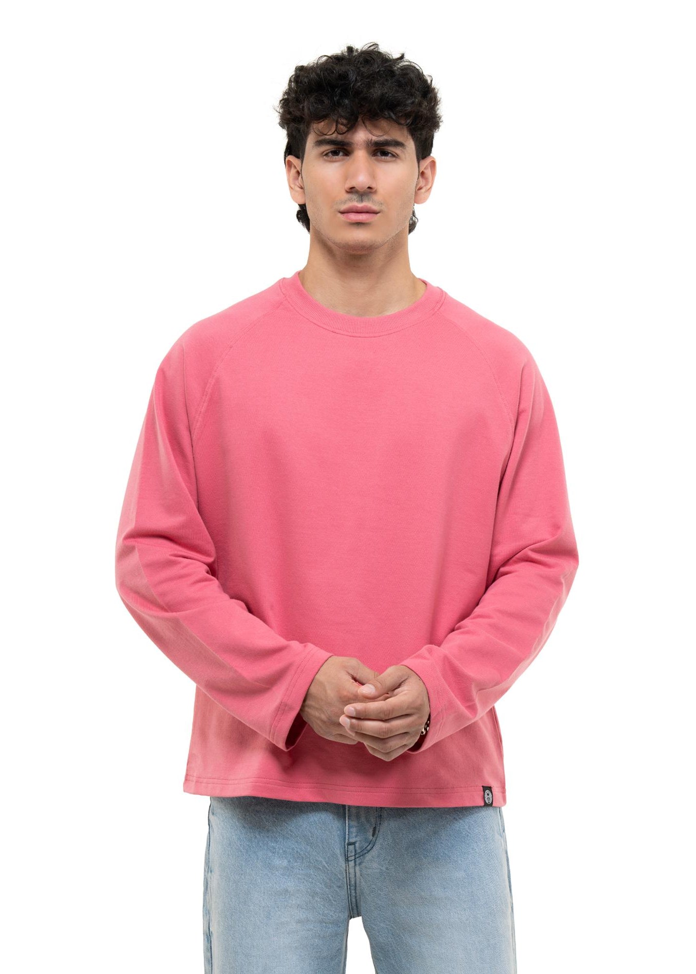RAGLAN CROPPED TEE - MUTED ROSE PINK